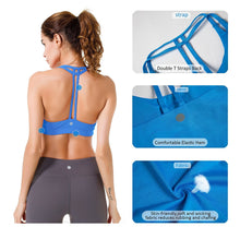 Load image into Gallery viewer, Queenie Ke Women&#39;s Light Support Cross Back Wirefree Pad Yoga Sports Bra