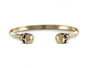 SKULL CUFF - BRONZE