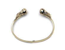 Load image into Gallery viewer, RAVEN SKULL CUFF - BRONZE