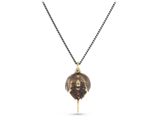 HORSESHOE CRAB NECKLACE - BRONZE