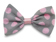 Load image into Gallery viewer, Pink spotty Bella Hair Bow