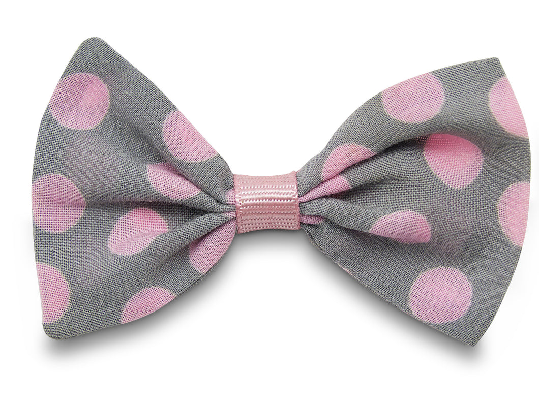 Pink spotty Bella Hair Bow