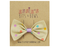 Load image into Gallery viewer, Pastel spotty Bella Hair Bow