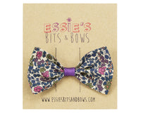 Load image into Gallery viewer, Liberty print Emilia&#39;s Flowers Hair Bow