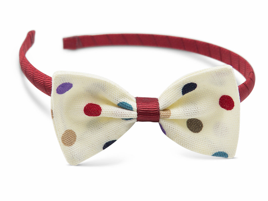 Red Spotty Bella Headband