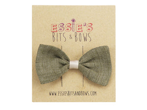 Khaki Anna Hair Bow