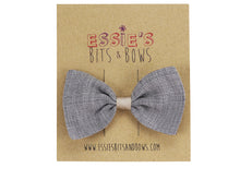 Load image into Gallery viewer, Grey Anna Hair Bow