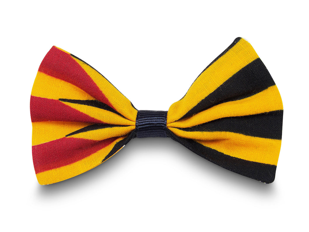 Striped Kente print Ama Hair bow