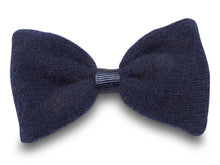 Load image into Gallery viewer, Navy Cashmere Penny Hair Bow