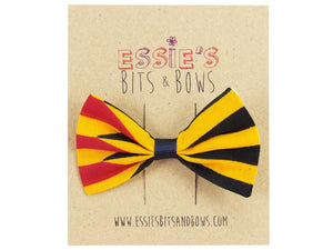 Striped Kente print Ama Hair bow