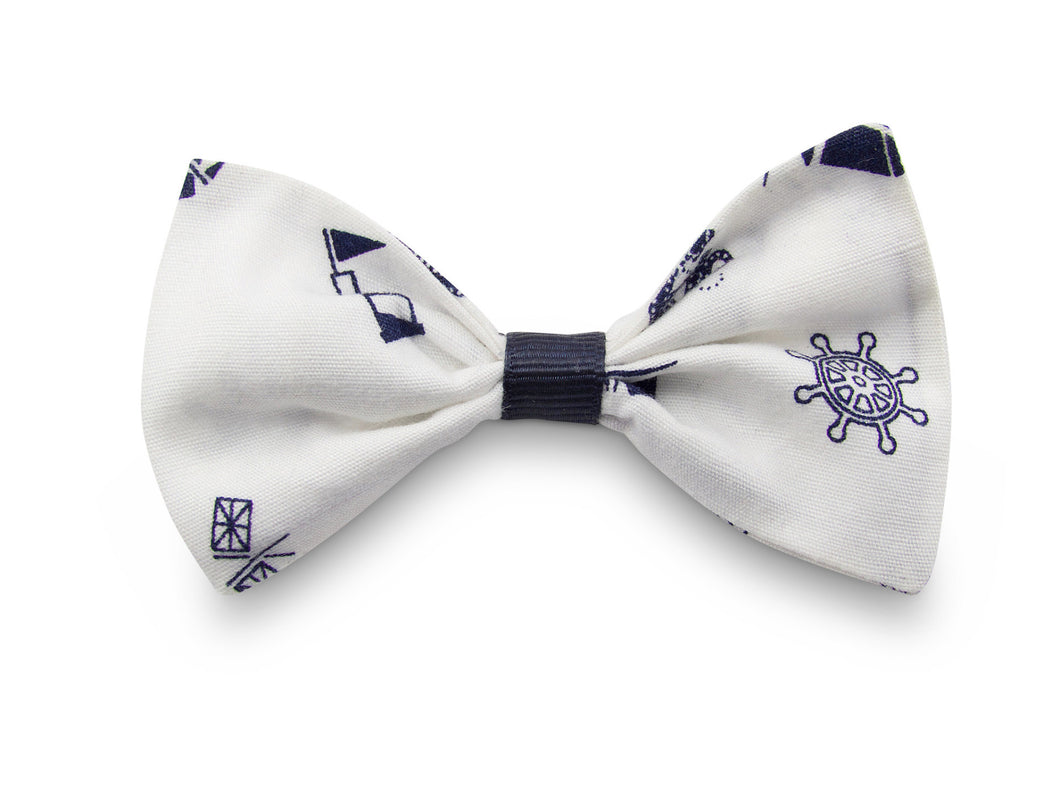 White maritime Bella Hair Bow