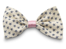 Load image into Gallery viewer, Grey Stars Bella hair Bow