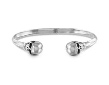Load image into Gallery viewer, SKULL CUFF - SILVER