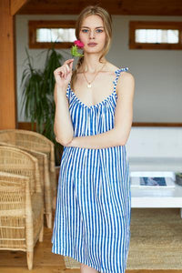 MAE SUNDRESS - SAPPHIRE STRIPE