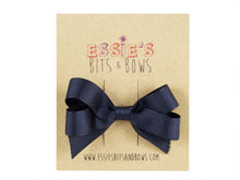 Load image into Gallery viewer, All Navy Pat Hair Bow