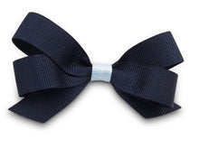 Load image into Gallery viewer, Navy mix Pat Hair Bow