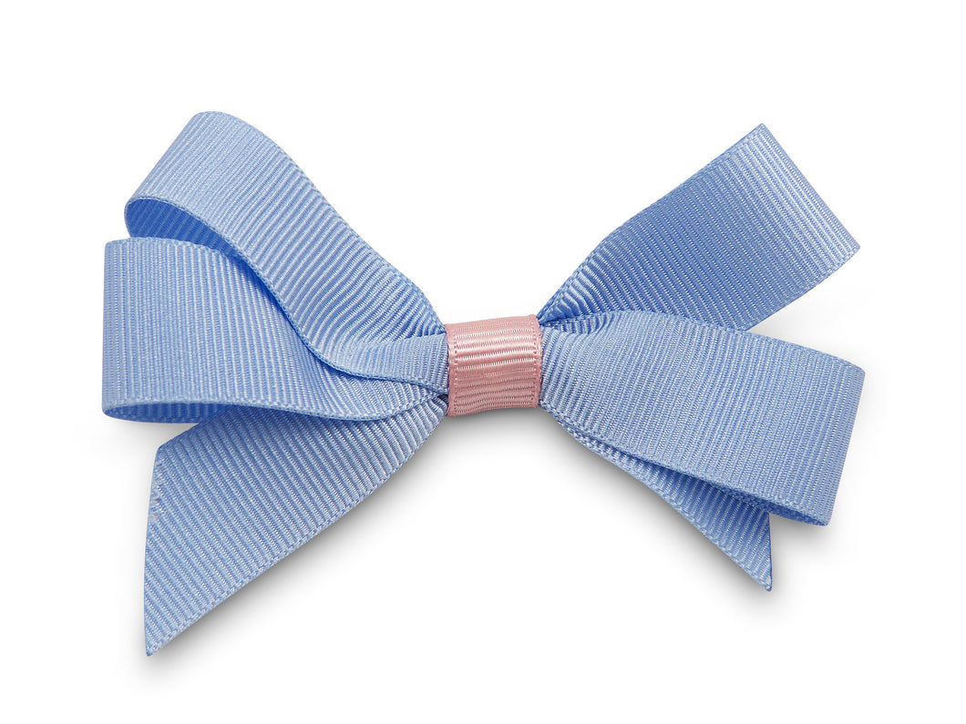 Baby blue mix Pat Hair Bow