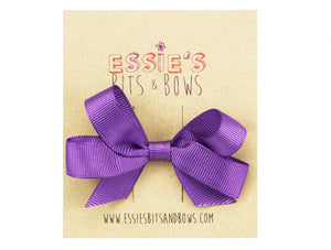 All Purple Pat Hair Bow