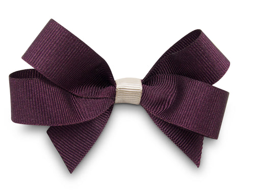 Burgundy Pat Hair Bow