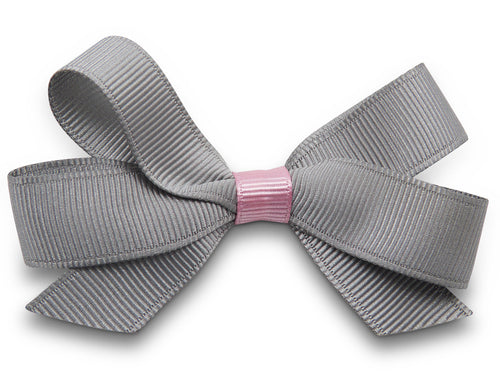 Grey mix Pat Hair Bow