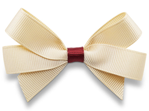 Cream mix Pat Hair Bow